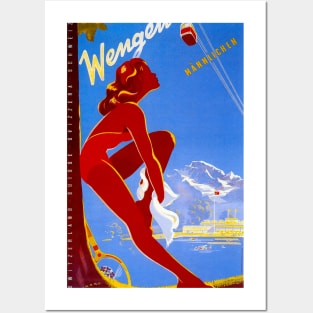 Vintage Travel - Wengen Posters and Art